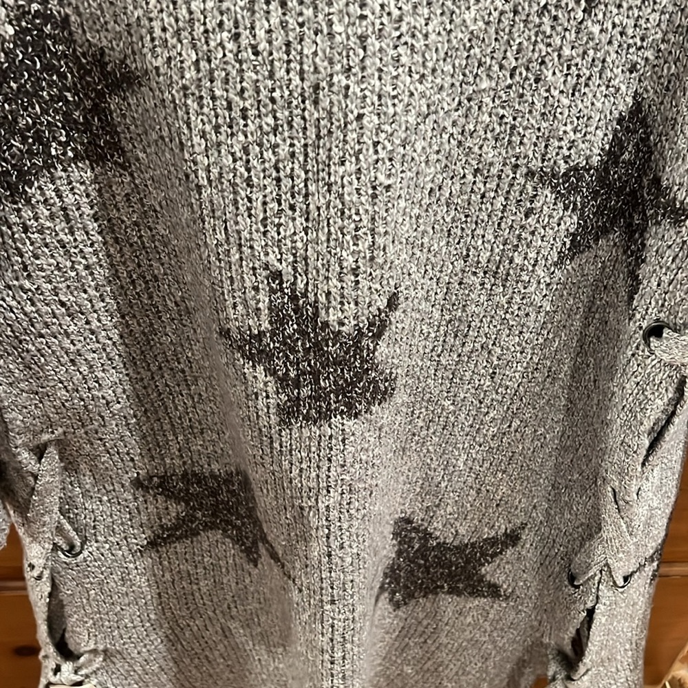 Cupcakes and Cashmere Etoile Star Open Front Side-tie Cardigan Size XS - Picture 9 of 10